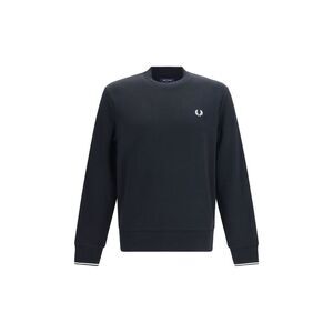 Fred Perry Black Cotton Men's Sweatshirt